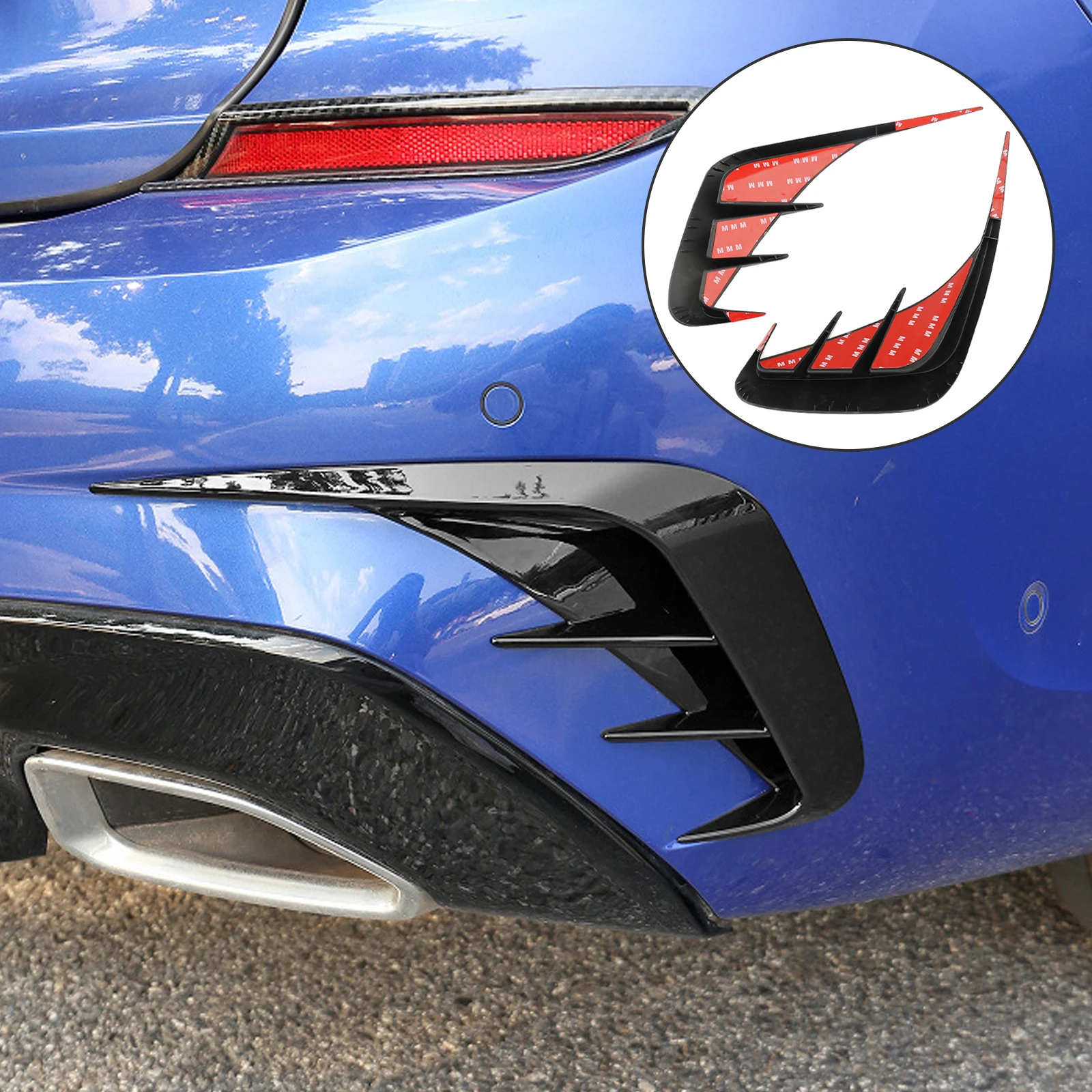 Автомобильные аксессуары задний бампер спойлер боковой воздуховод Выходная