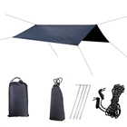 Палатка-гамак портативная Водонепроницаемая с УФ-защитой, многофункциональный брезент для кемпинга, пляжа, тент для отдыха на природе