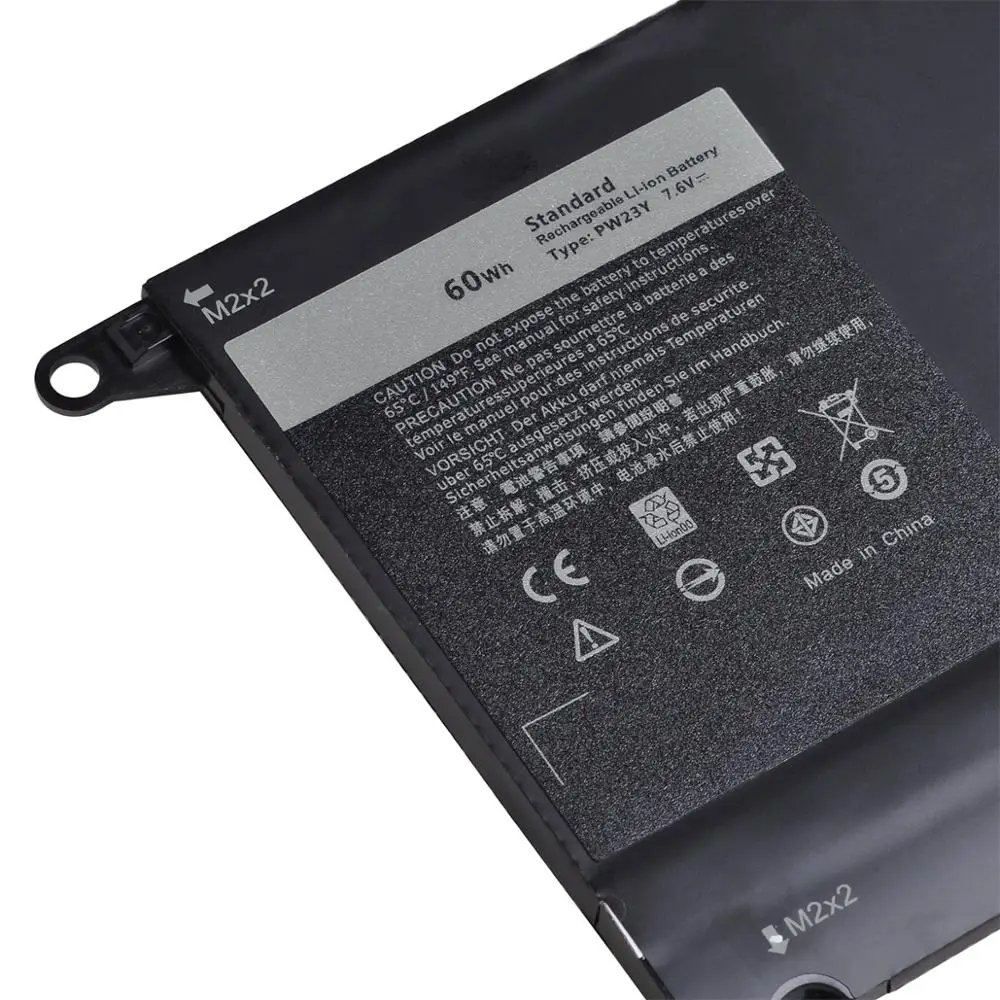 Аккумулятор для ноутбука DELL XPS 13 9360 RNP72 TP1GT 2017 D1605G 7 6 В 60 Вт/ч PW23Y|Аккумуляторы