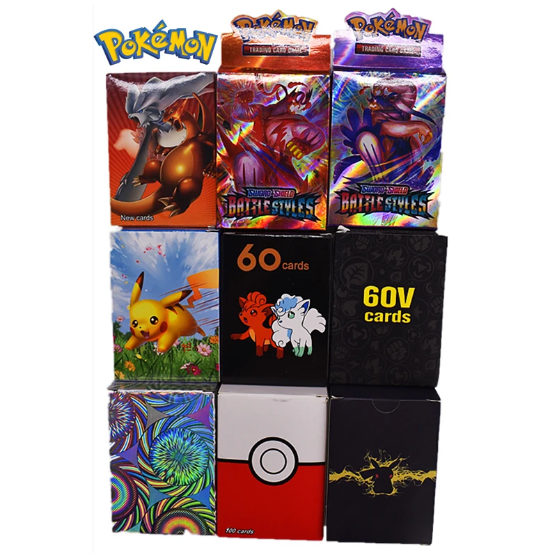 

Pokemon Cards 300 GX 200 V MAX Best Charizard Selling Children Battle English Version Game Tag Team Shining Vmax TOMY Pokemon