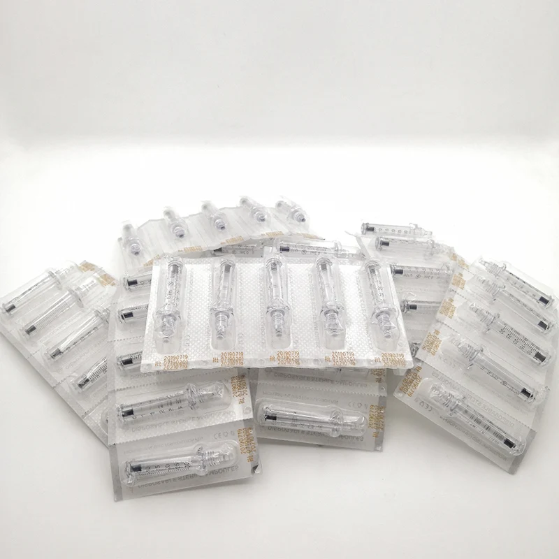 

50pcs Disposable 0.3ML Syringe Ampoule head for hyaluron gun Hyaluronic Acid Pen High Pressure wrinkle removal water syringe