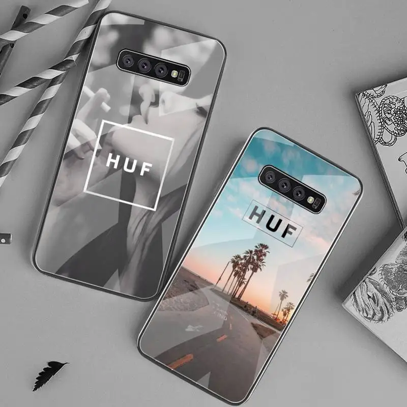 Чехлы для телефонов из закаленного стекла Samsung S20 Plus S7 S8 S9 S10 Note 8 9 10 | Мобильные