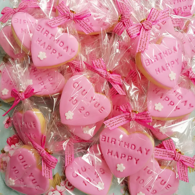 4 шт. Пластик сердце Форма печенья резаки инструменты для украшения тортов из