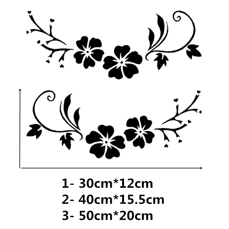 Автомобильные наклейки цветы цветки сакуры японской вишни красивые креативные