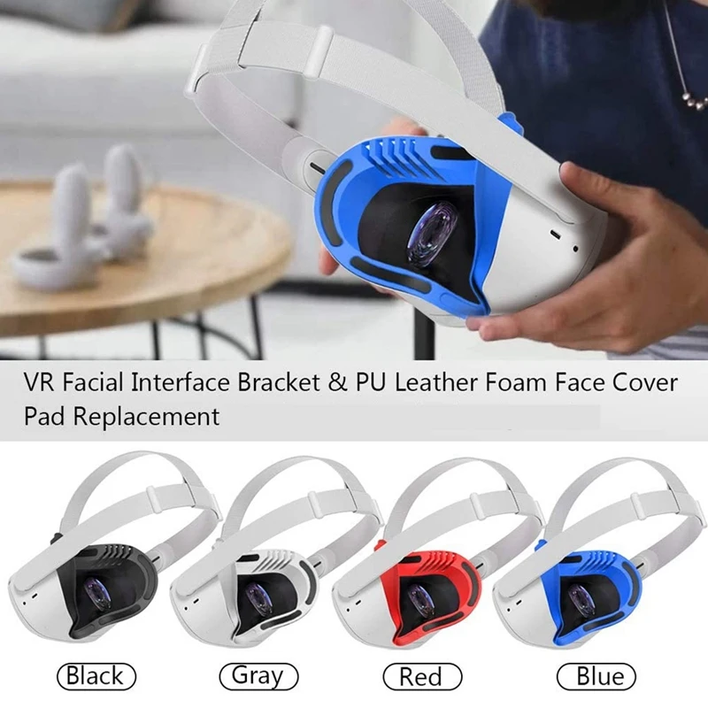 

6-In-1 Set VR Facial Interface Bracket & Face Pad for Quest 2