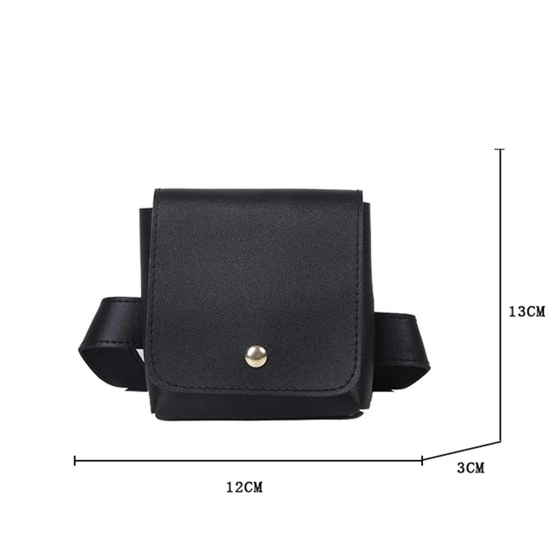 

Fashion Women Belt Bags Solid Color Shoulder Waist Bags Women PU Leather Casual Purse Wallet Chest Belt Crossbody Bag