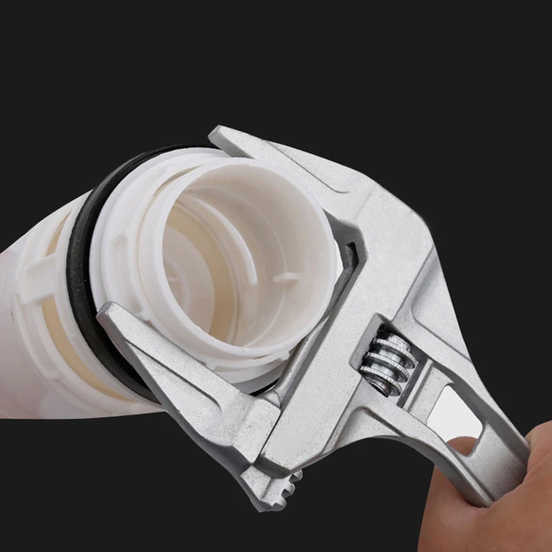 

Universal Key Nut Wrench Adjustable Wrench Spanner Home Hand Tools Multitool Short Handle Large Opening Repair Faucet Drain