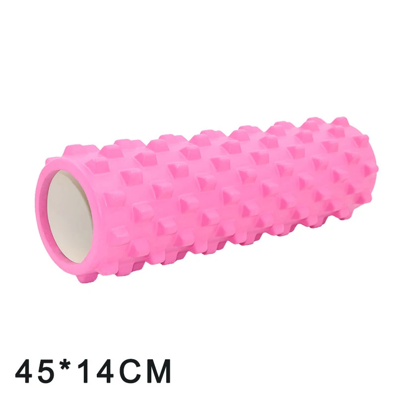 45cm Колонка для йоги, фитнеса, пилатеса, Йога, пена, роликовые блоки, поезд, тренажерный зал, мышечный массаж, сетка, триггер, точечная терапия, физиотерапия, упражнения - Цвет: 45cm