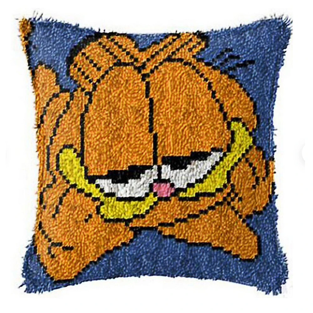 

Rug making kits Crafts for adults Embroidery carpet with Pre-Printed Pattern Foamiran for needlework Unfinished accessories Cat