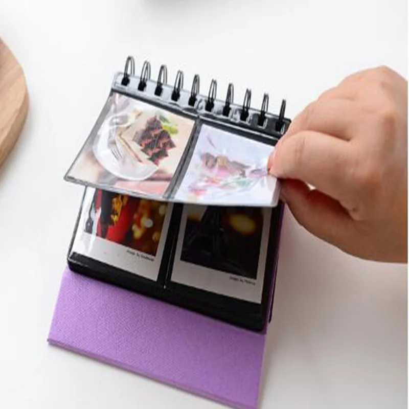 

Mini Instax Album 68 Pockets Desktop Standing Calendar Organizer Photo Book For Baby Memory Books Home Decoration Craft Supplies