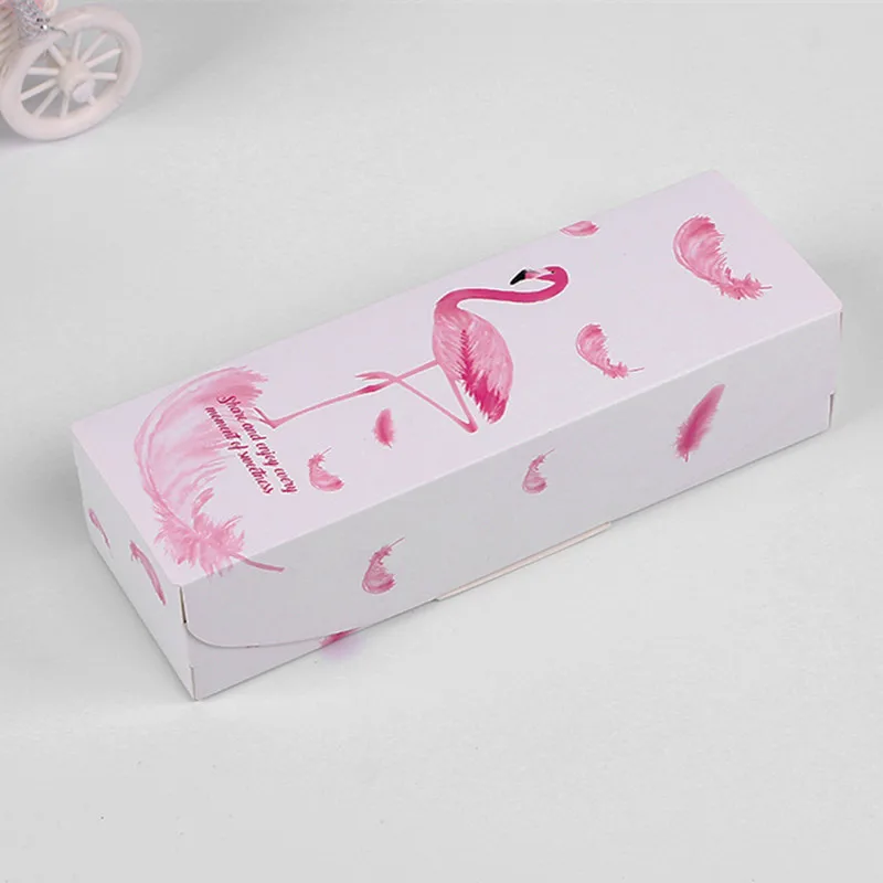 

20pcs Flamingo Macaron Gift Box Wedding Candy Dragee Box Cardboard Packaging Wrapping Paper Birthday Bonbonniere Cookie Supplies