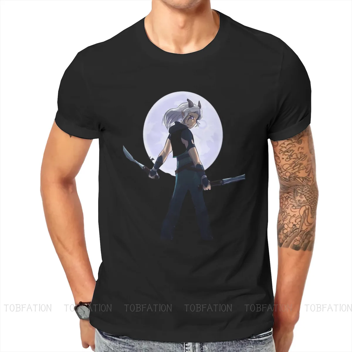 

Cool Hipster TShirts The Dragon Prince Rayla Callum Ezran Zym Bait Animation Male Harajuku Fabric Tops T Shirt O Neck Oversized