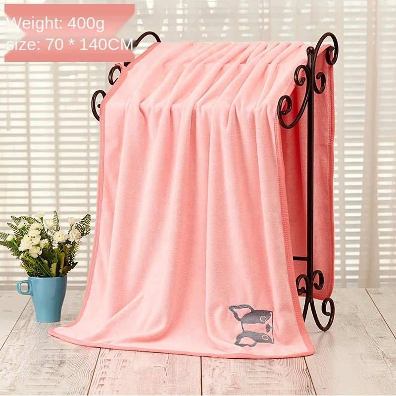

Cartoon Design Bath Towel Oversized Microfiber Towel Strong Absorbing Water Large Dog Towels Breathable Soft Pet Supplies ZA421