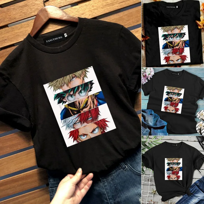 Новинка мужские летние футболки My Hero Академия Midoriya Izuku 3D Печать школьный колледж
