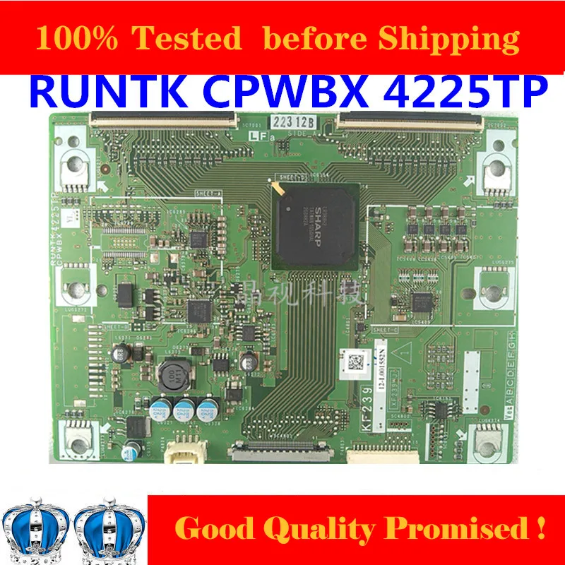 

RUNTKCPWBX 4225TP Tcon Board For SHATP Original Logic Board LCD-46LX620A T-CON Board RUNTK CPWBX 4225TP YL KF239 TV Card