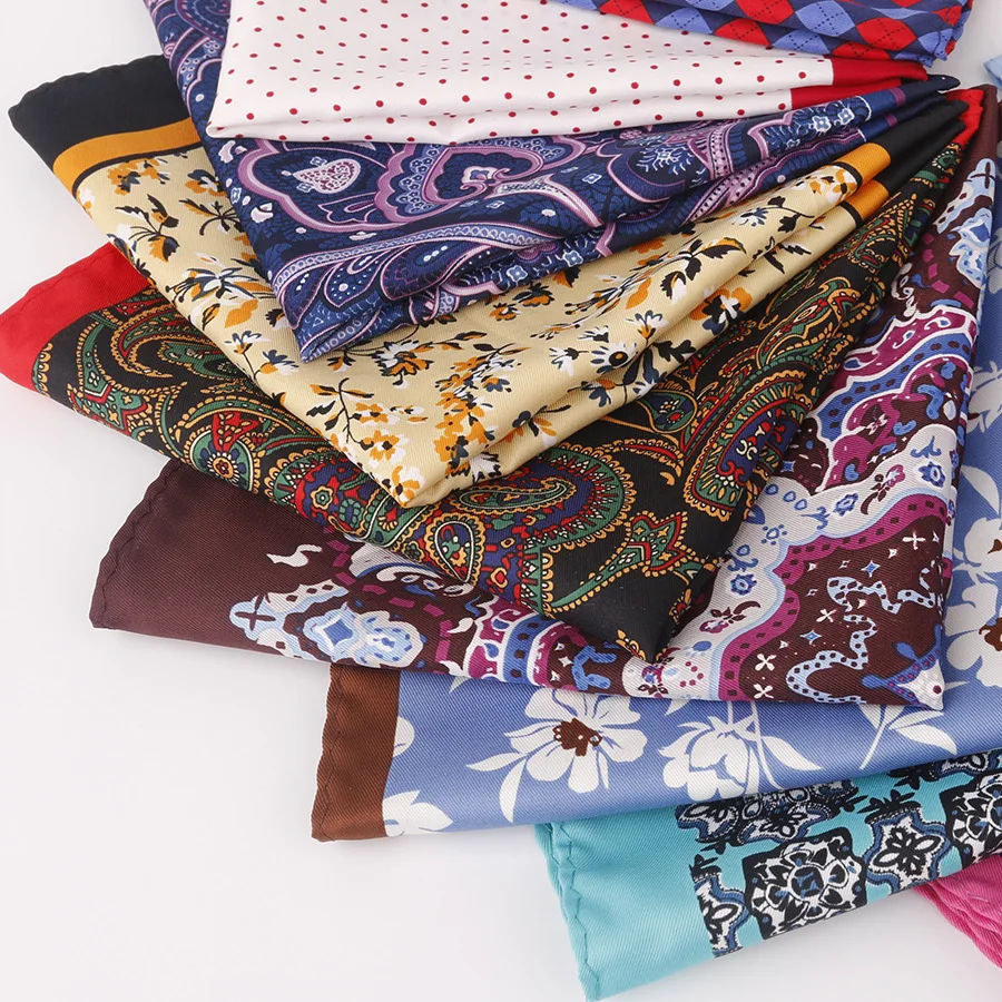 Linbaiway женский носовой платок для мужчин большой шелковый шарф мужское карманное