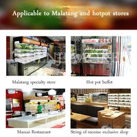 Malatang display cabinet commercial glass refrigerator fresh keeping cabinet vertical refrigerator storage and ordering cabi