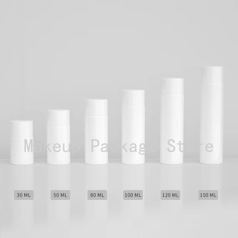 Пустая белая полипропиленовая Косметическая Вакуумная бутылка для основы под