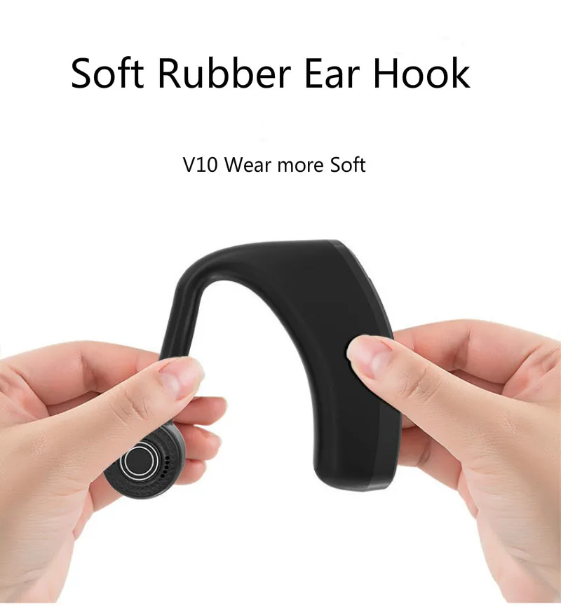V10 V9 бизнес Bluetooth наушники Драйвер громкой связи Наушники с микрофоном Голосовая команда Шумоподавление для iPhone Android телефон