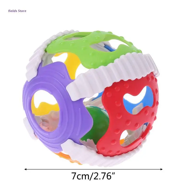 

XX9E Baby Hand Bell Toy Rattles Sway Sound Grasp Ball Finger Activity Educational Toy