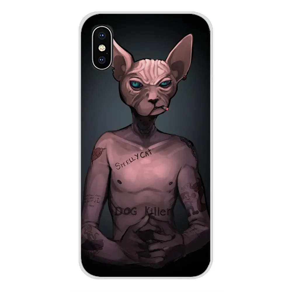 Аксессуары чехлы для телефонов Huawei Honor 4C 5C 6X 7 7A 7C 8 9 10 8C 8S 8X 9X 10I 20 Lite Pro Tattoo Sphinx Cat |