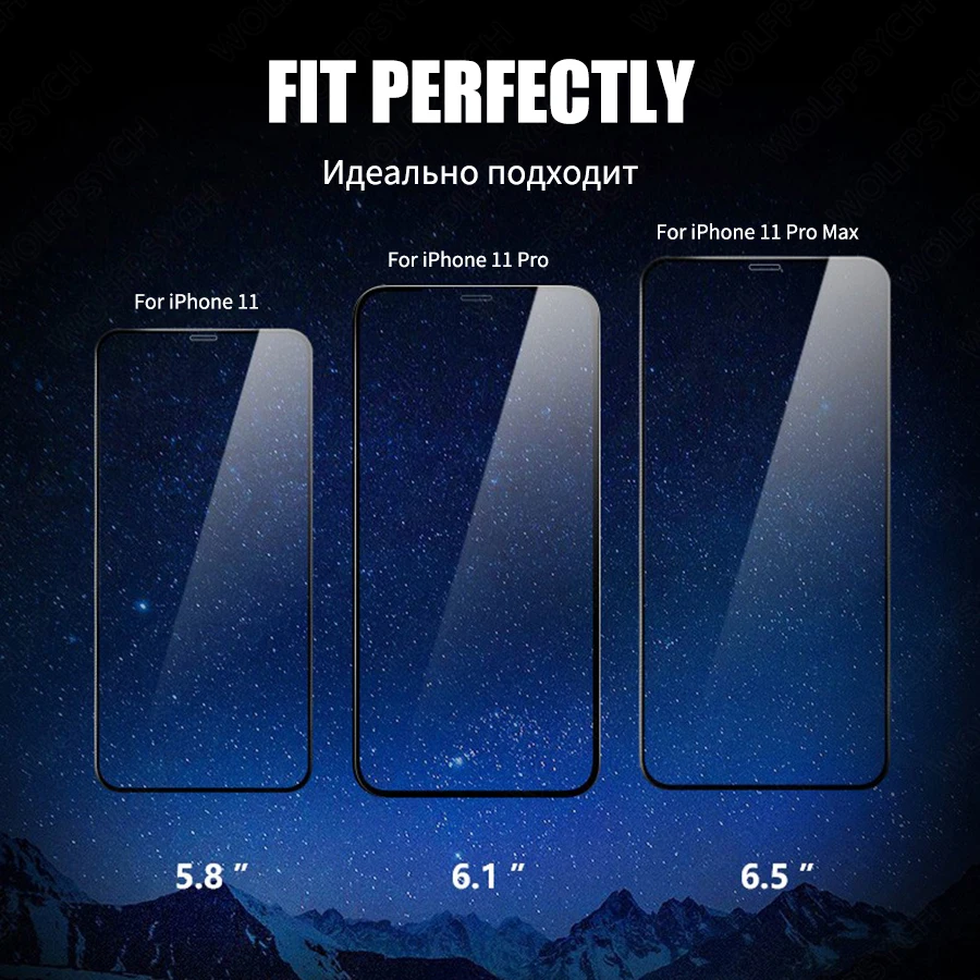 6D полное клеевое покрытие из закаленного стекла для Apple iPhone 11 Pro Max Защитная пленка для экрана для iPhone 11 Pro XR XS Max защита стекла