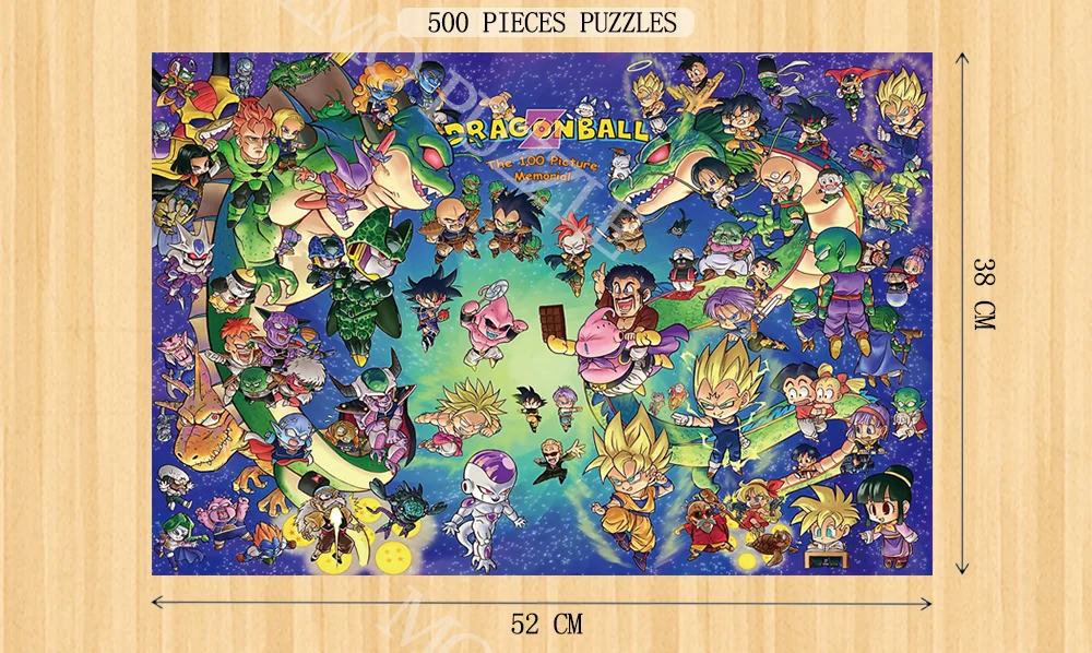Головоломки для сборки, игрушки для взрослых, 300, 500, 1000 штук, мультфильм, аниме, индивидуальные пазлы, драконий жемчуг, деревянные пазлы, игры