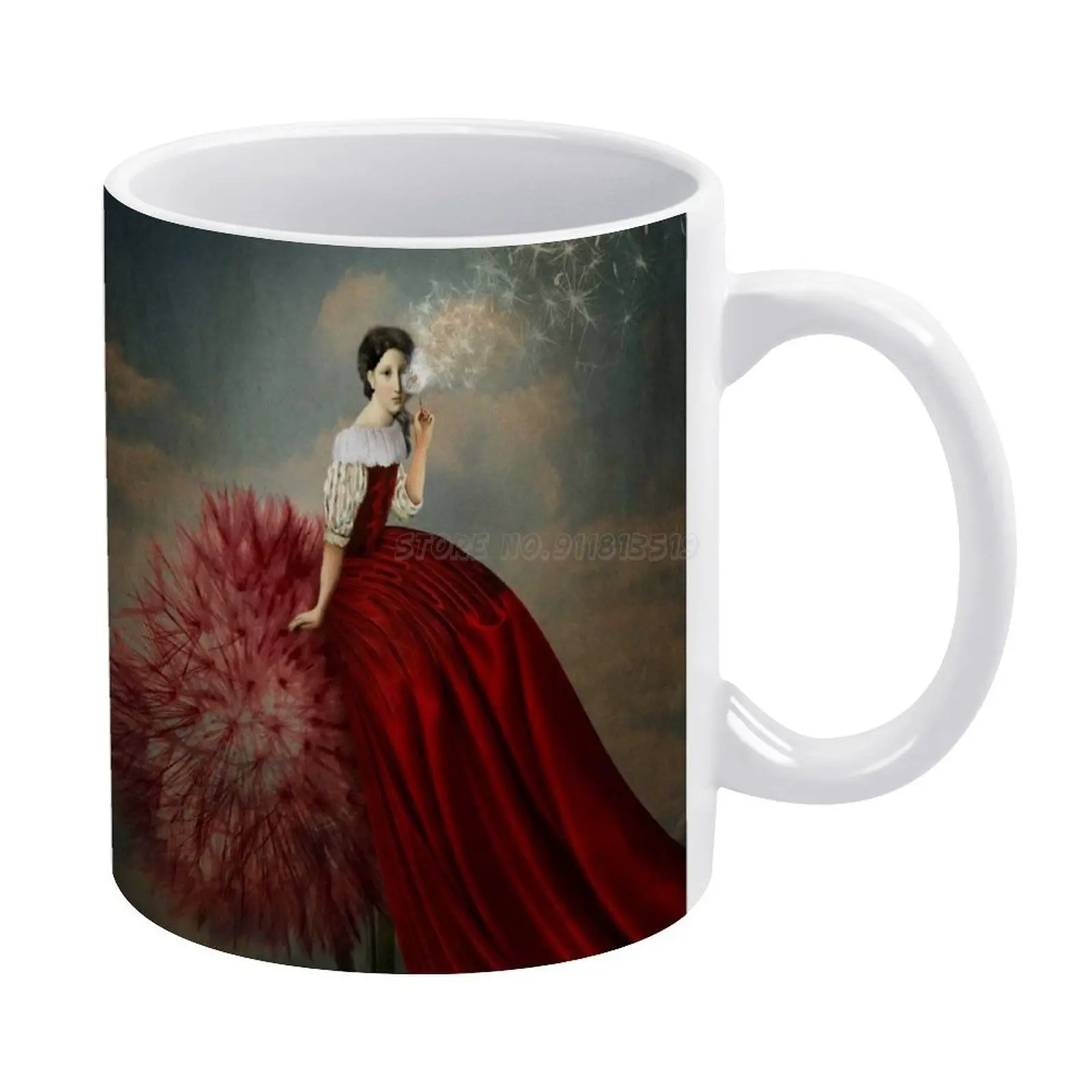 Кружка кофейная/чайная/какао белая 11 унций | Дом и сад