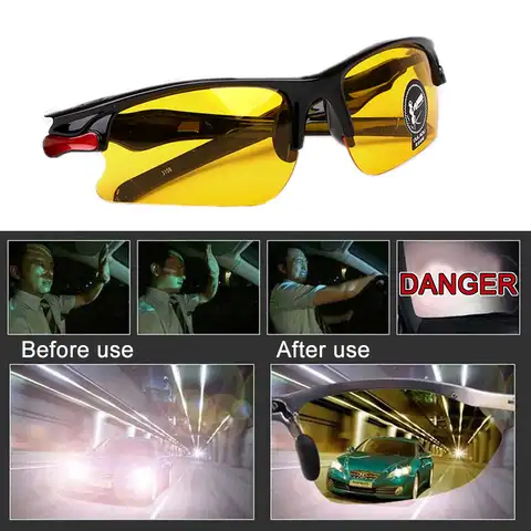 Очки дневного и ночного видения для водителя, антибликовые очки для водителя с ночным видением, очки для водителя с улучшенным светом для но...