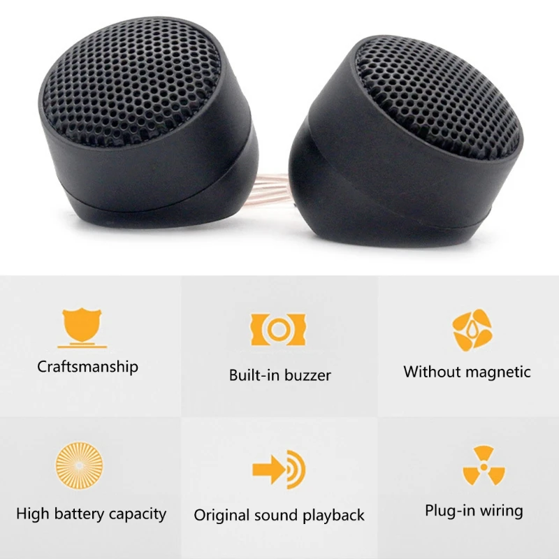 

2Pcs Car Subwoofer Vehicle Door Auto Tweeter Stereo Music Treble Sound Amplifier Horn Frequency Hifi Audio Speakers