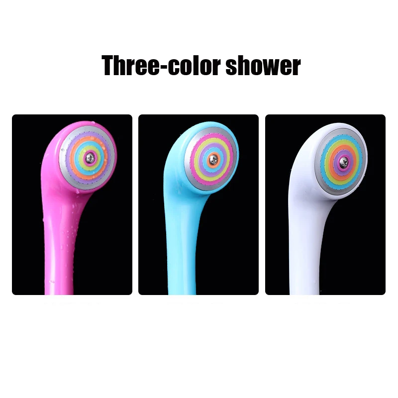 Новинка 2020 цветная насадка для душа высокого давления ручная Съемная с защитой