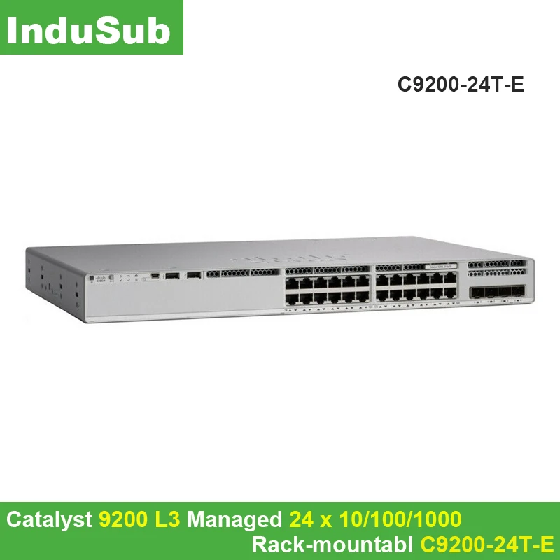 

C920024T-E 9200 Switch L3 Management 24x10/100/1000 rack-mountabl C9200-24T-E
