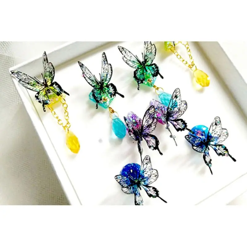 Полимерные наполнители цикады в форме крыльев бабочки 6 шт. 667E | Украшения и