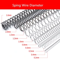 compression spring wire dia 1 2 3 0mm wire dia length 300mm long springs od 8 32mmchoose size in description