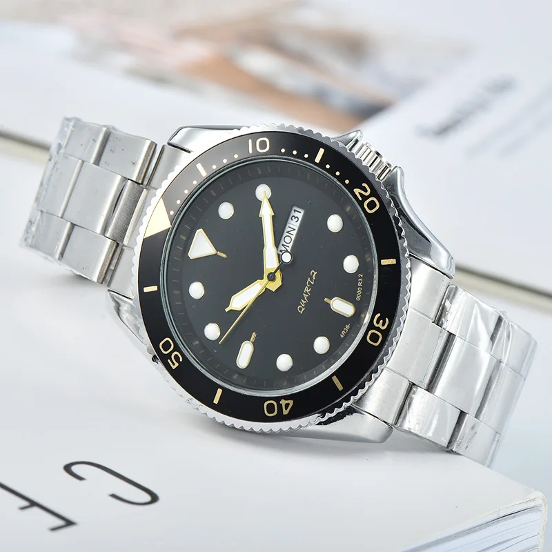 

Classic Luxury Men's Watch Stainless Steel Quartz Watch New Business Clock Sports Waterproof Monterey Men's AA+