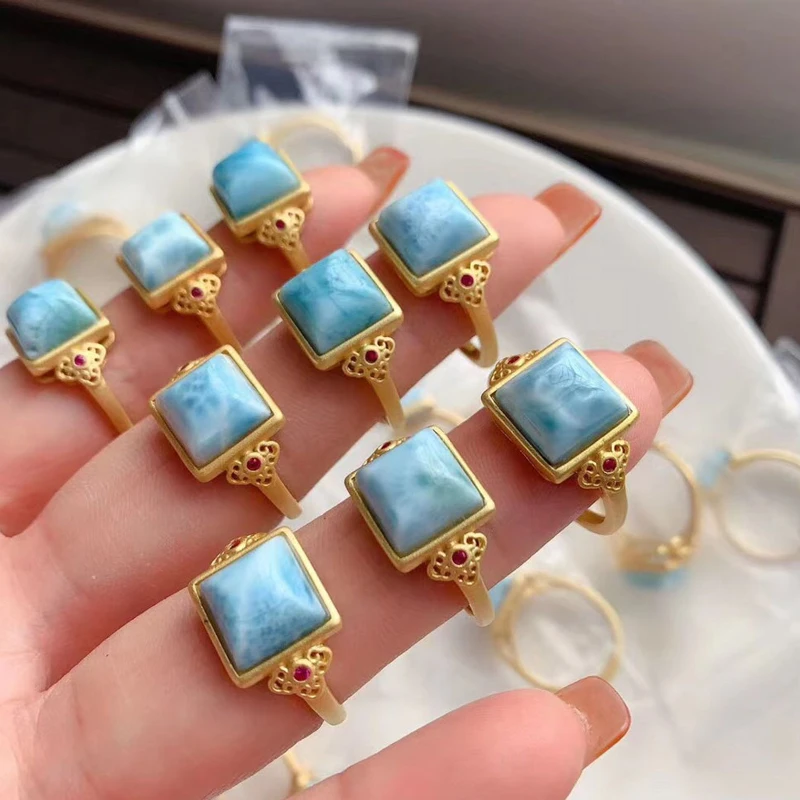 

Sea Pattern Stone Ring