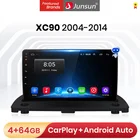 Автомагнитола Junsun V1 Pro, мультимедийный проигрыватель с 4G радио, GPS-навигацией, на Android 9,0, для Volvo XC90, 2004-2014, типоразмер 2DIN