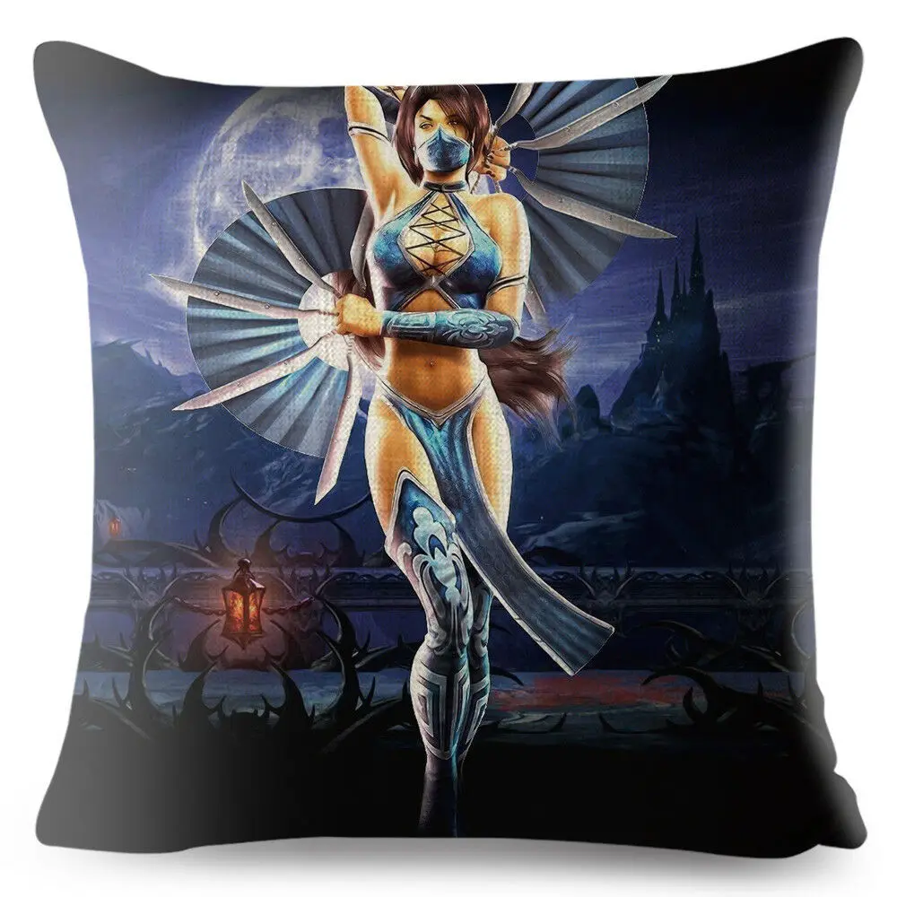 Чехол на подушку с рисунком игры Mortal Kombat | Дом и сад