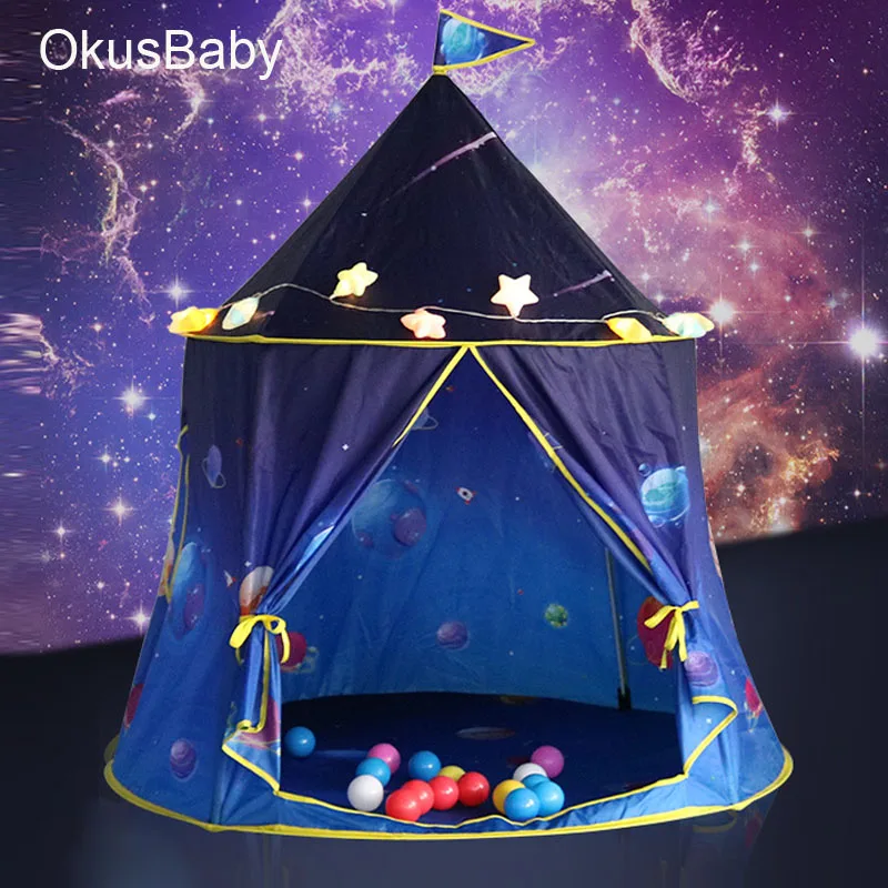 2021 новый стиль Галактическая тема градиентный цвет Игровая палатка BabyTipi для