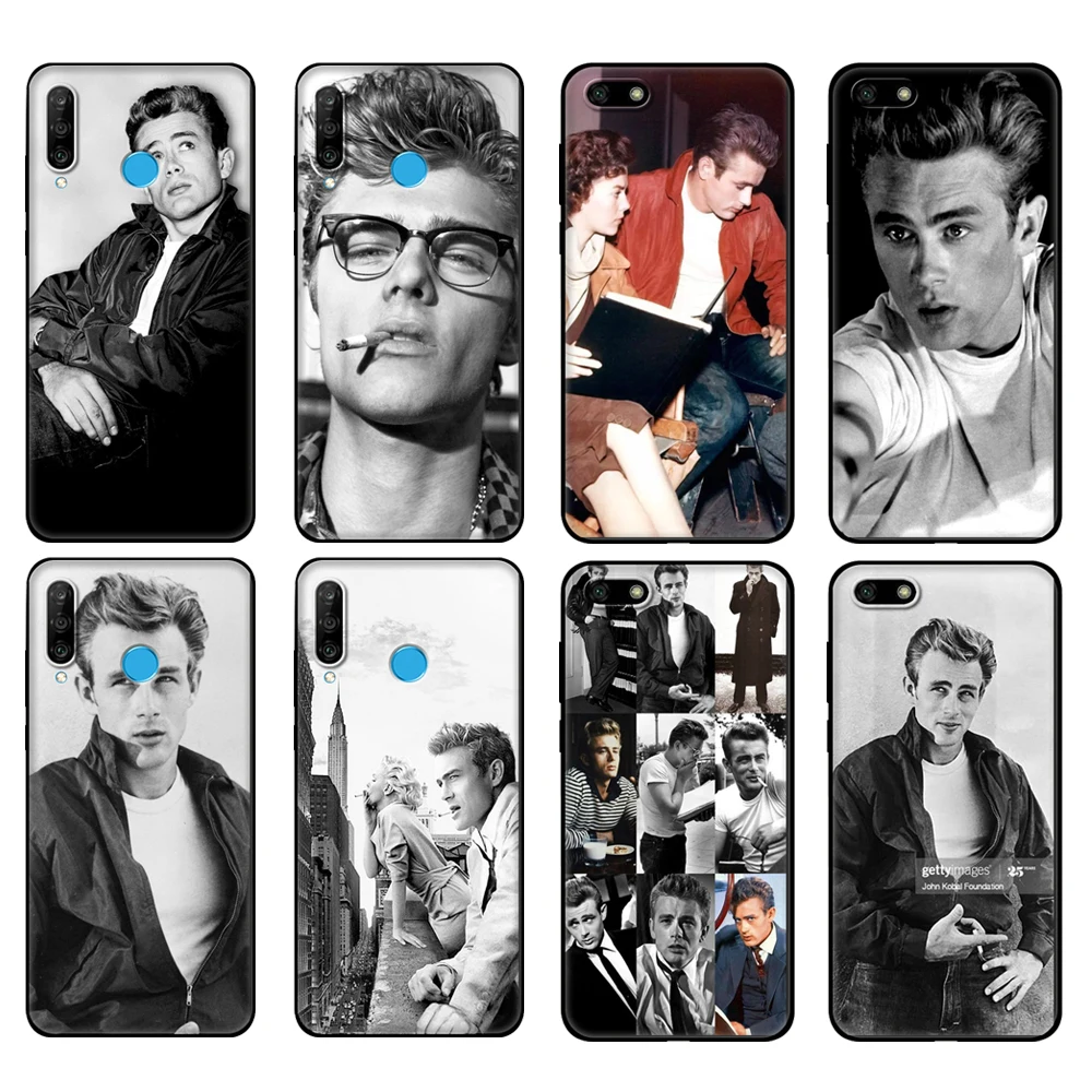 Черный чехол из ТПУ для Huawei Honor 20 Lite 10 10i 20S 30S 30 7A 5 45 7s 7C 7 Джеймс Дин