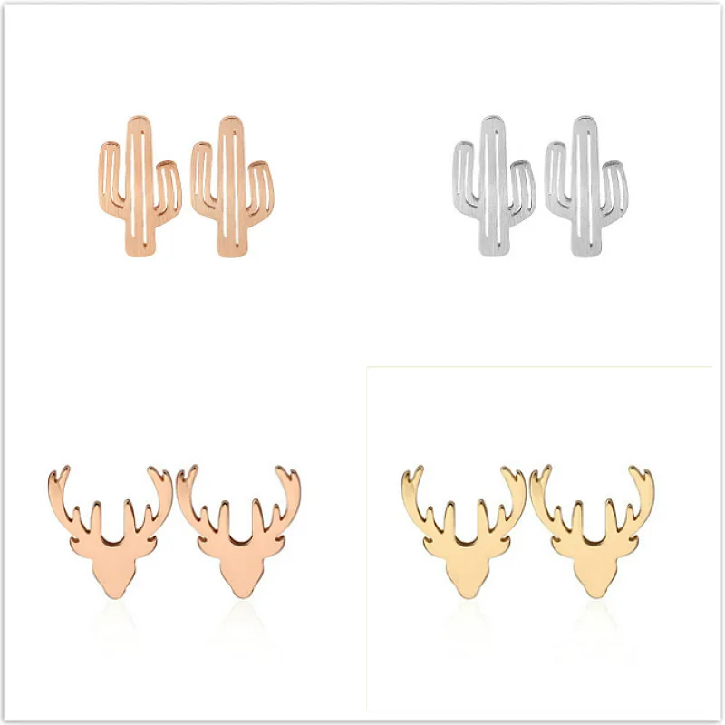 Новинка 2019 золотистые серьги кольца металлические животные Женские Подарочные