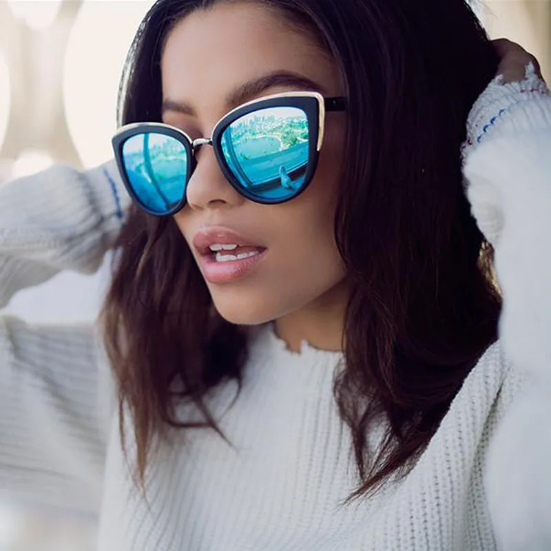 Защита от женские солнцезащитные очки 2019 винтажная брендовая дизайнерская