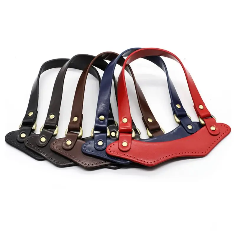 

PU Leather Handbag Top Handle Strap for DIY Handmade Woven Bag Accessories