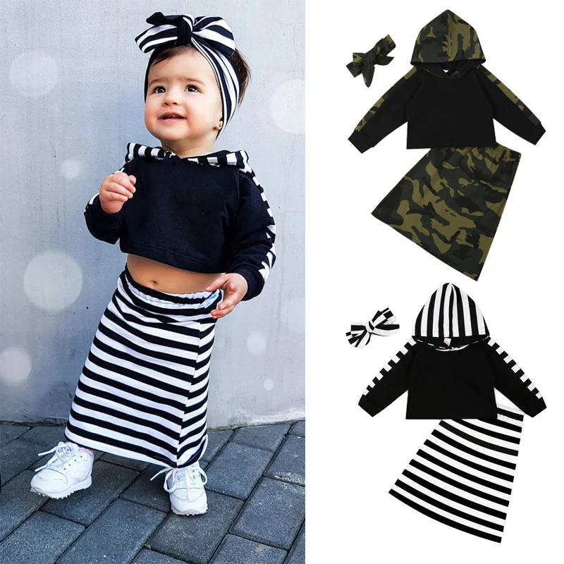 От 1 до 6 лет Одежда для маленьких девочек толстовка с капюшоном и длинными