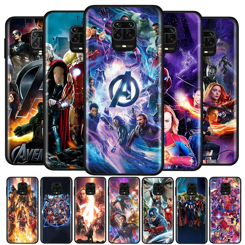 

Marvel The Avengers For Xiaomi Redmi Note10 10S 9T 9S 9 8T 8 7 6 5A 5 4 4X Prime Pro Max Soft Silicone Phone Case
