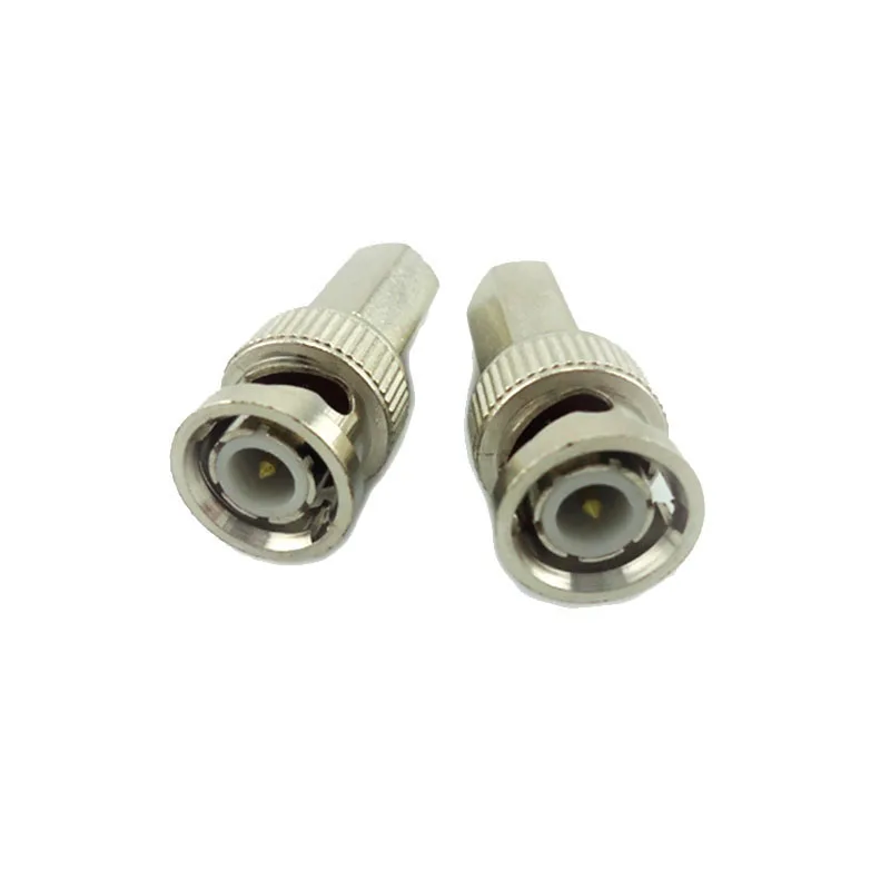 2/10pcs BNC Connector Male plug adapter for Twist-on Coaxial RG58/RG59/RG60 Cable cctv video camera Surveillance W17 | Безопасность и