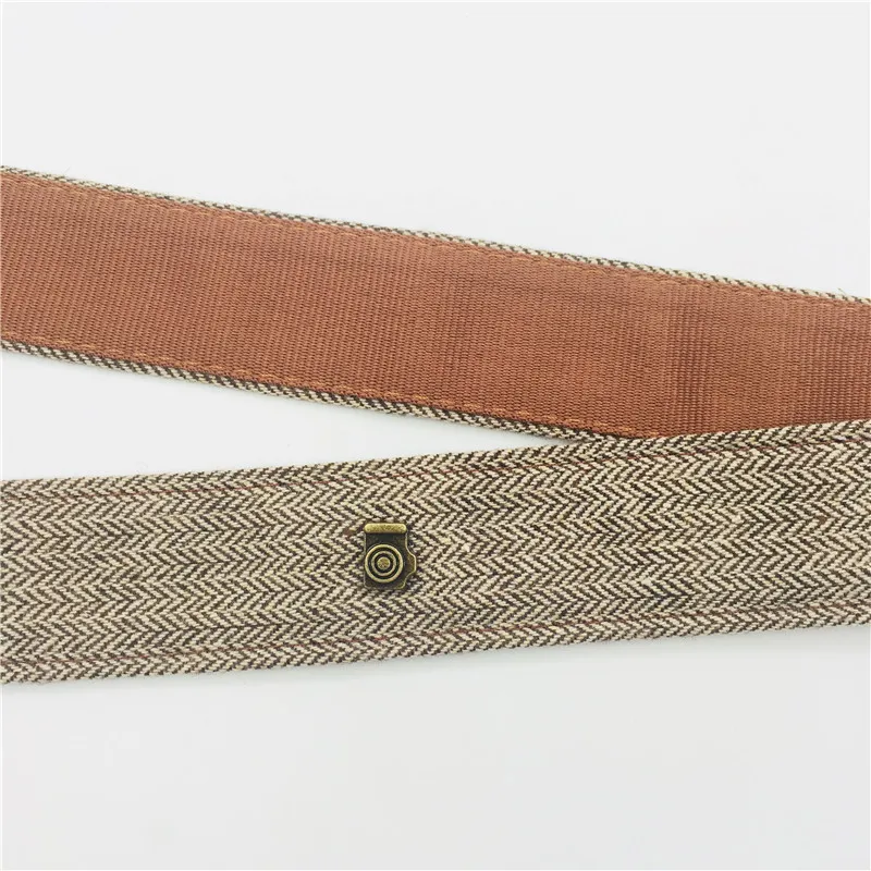 Универсальный Регулируемый ремень из хлопка и кожи для камеры наплечный шейный