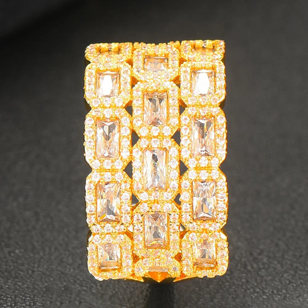 Набор женских ювелирных украшений GODKI роскошный браслет и кольцо в стиле