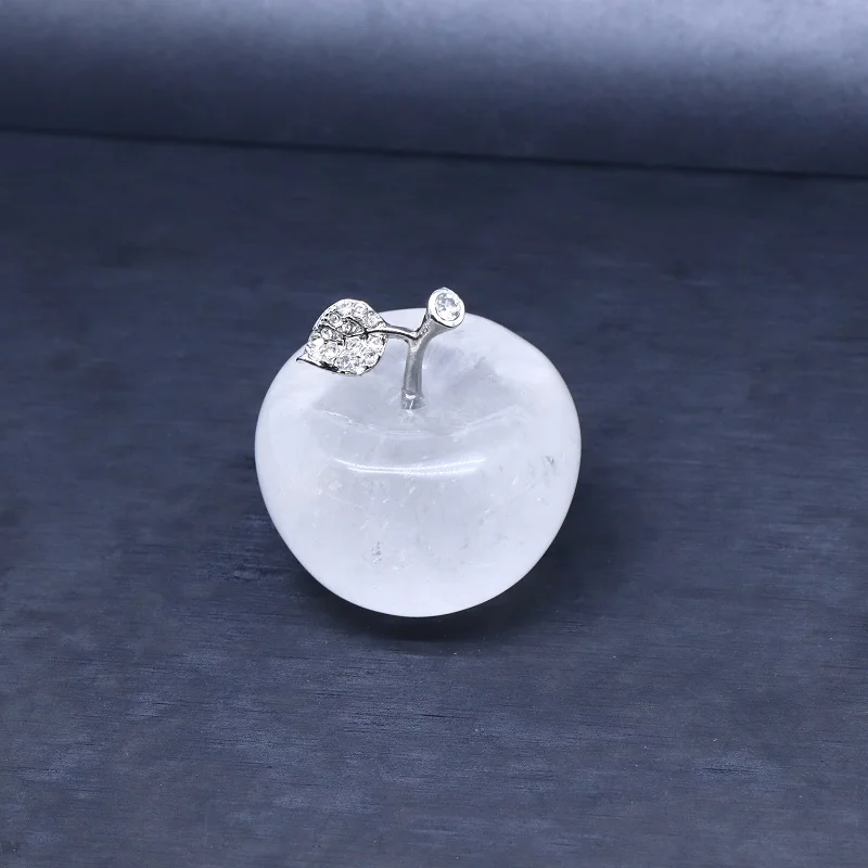 1 шт. натуральный кристаллический прозрачный кварц яблоко минеральное украшение