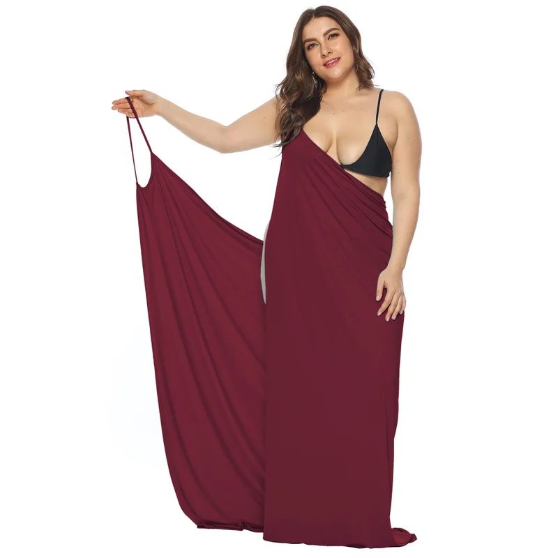 Летнее пляжное платье женские туники парео накидки большого размера для моря и